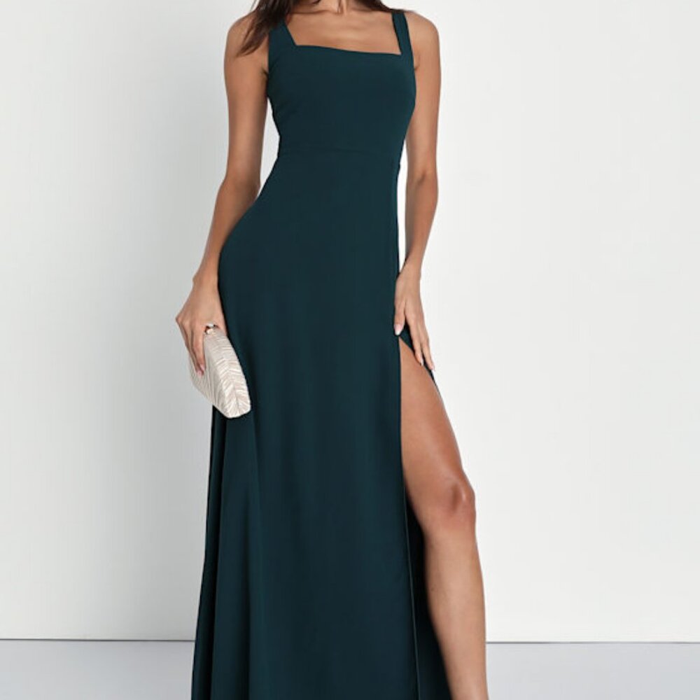 Lulus Remarkable Arrival Emerald Green Sleeveless Maxi Dress - Size XL